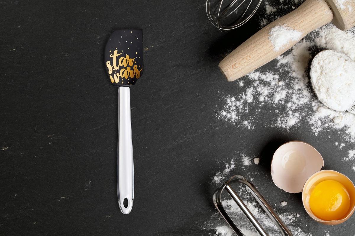 Star Wars Black/Gold Text 11 Inch Silicone Spatula picture