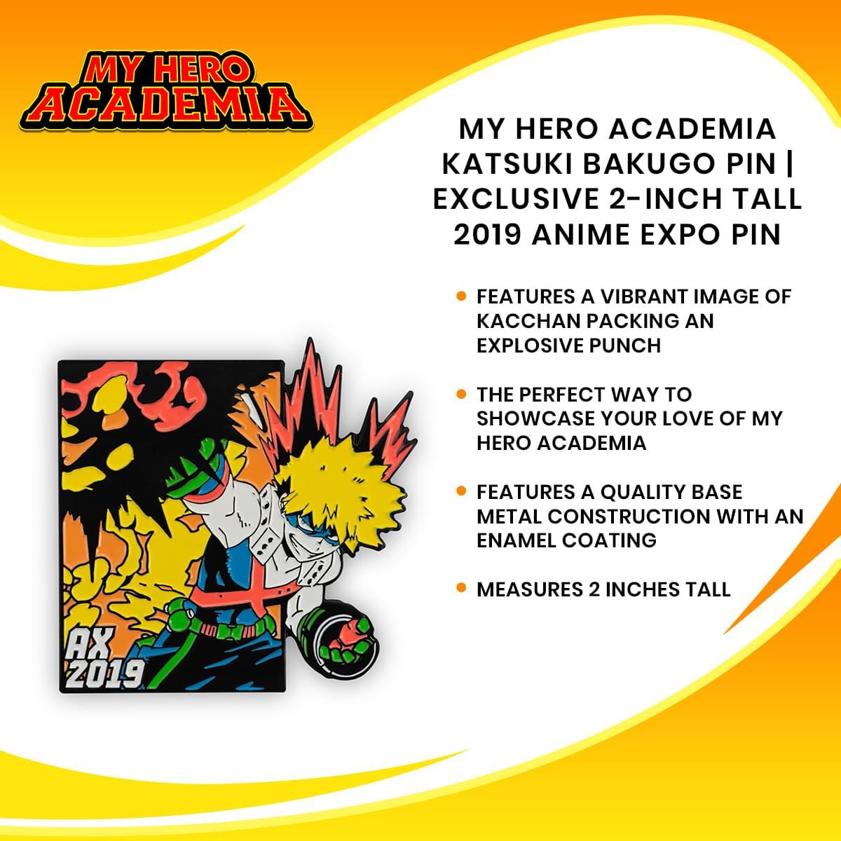 My Hero Academia Katsuki Bakugo Exclusive 2 Inch Enamel Pin picture