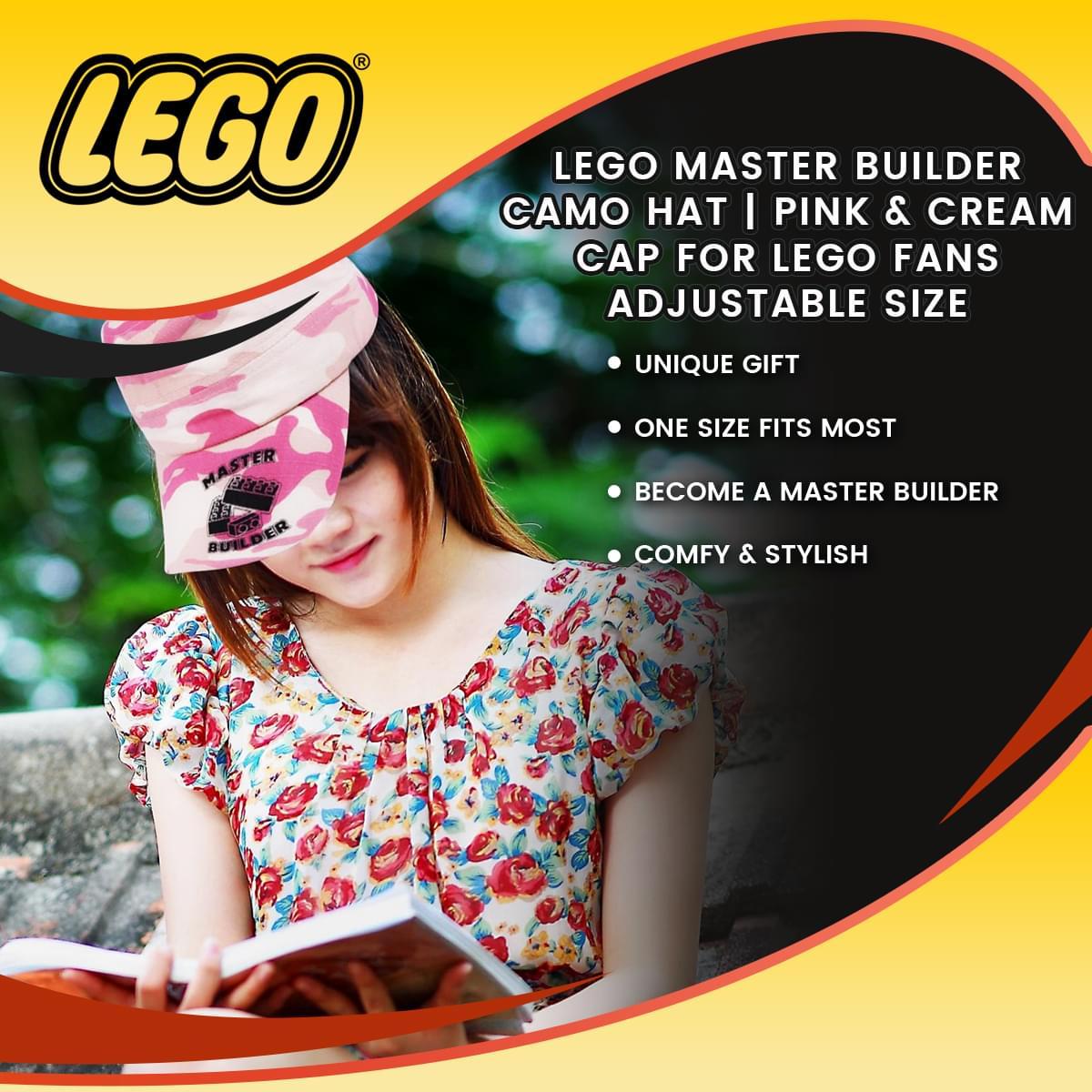Master Builder Pink Camo Military Cap picture