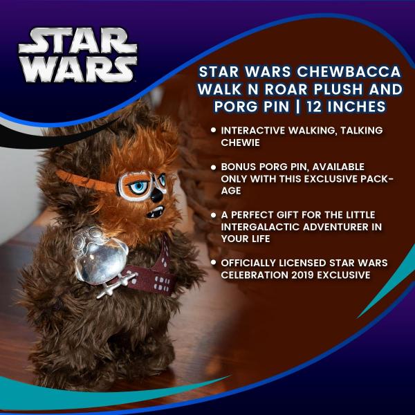 Star Wars Exclusive Chewbacca Walk N Roar 12 Inch Plush w/ P picture