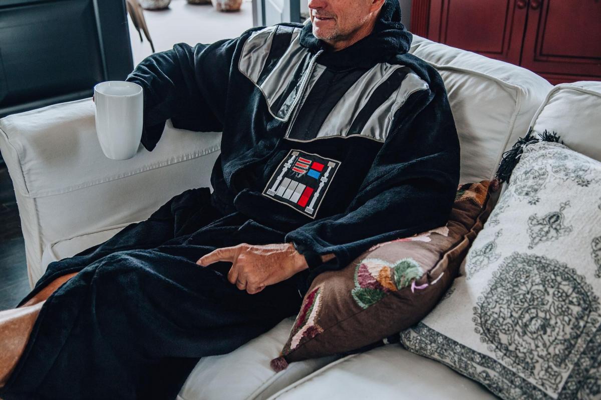 Star Wars Darth Vader Hooded Bathrobe for Men/Women | One Size Fits Most Adults picture
