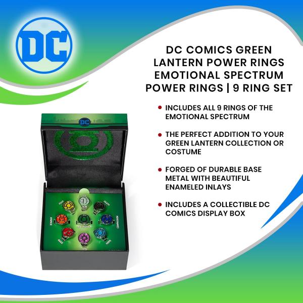 DC Comics Green Lantern Corps Adjustable Ring Set picture