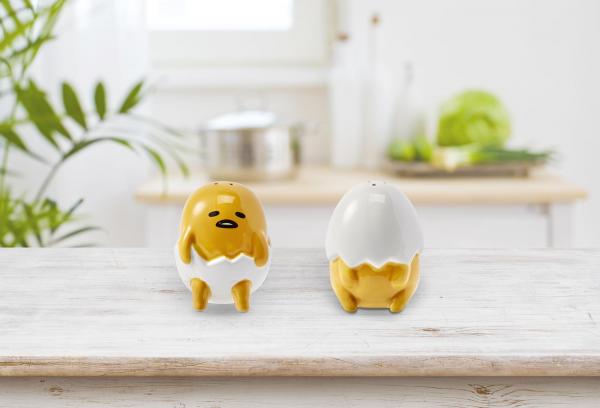 Gudetama The Lazy Egg Ceramic Salt and Pepper Shaker Set picture