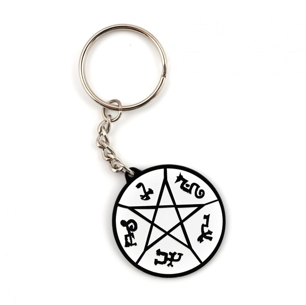 Supernatural Devil's Trap Soft Enamel/Metal Key Chain picture