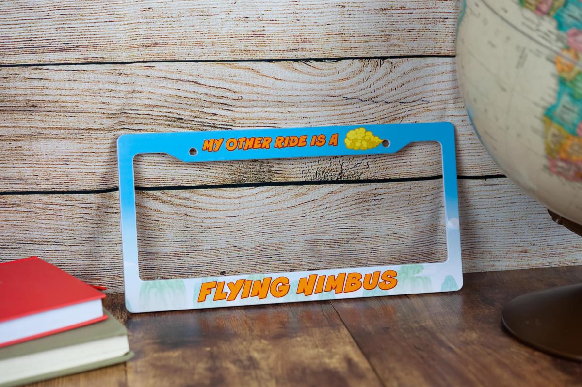 DBZ My Other Ride Is A Flying Nimbus License Plate Frame picture