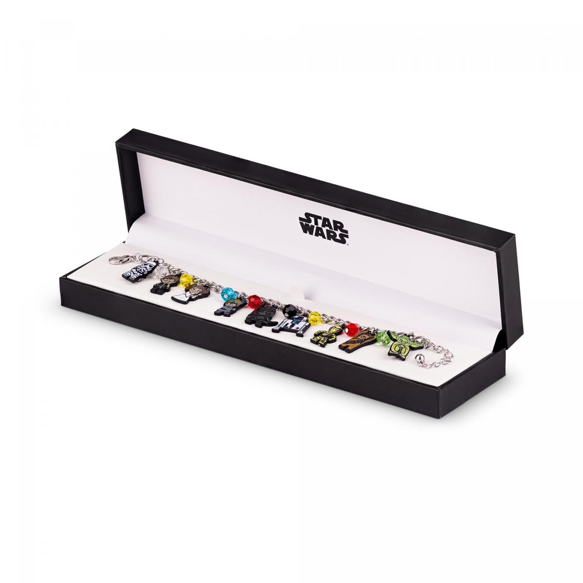 Star Wars Chibi Characters 15mm Enamel Charm Bracelet picture