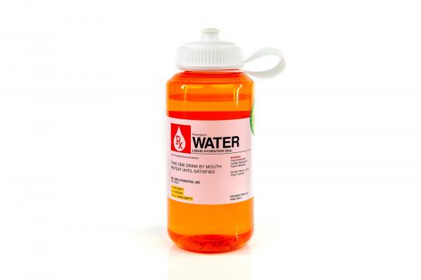 Prescription Water 32oz Plastic Water Bottle w/ Lid picture