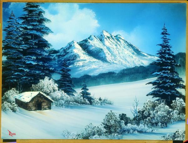 Bob Ross A Perfect Winter Day 1000 Piece Jigsaw Puzzle picture