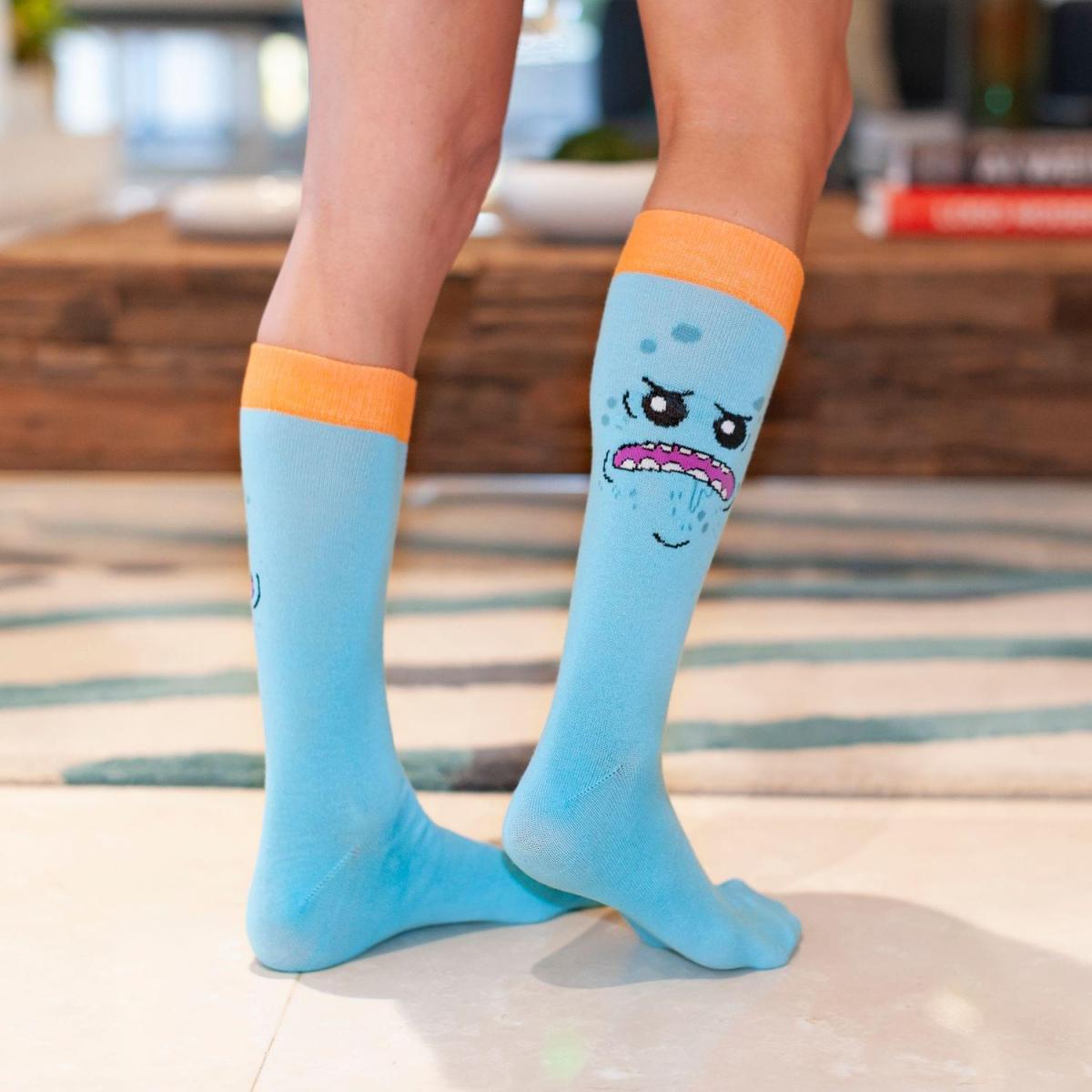 Rick and Morty OSFM Crew Socks, 1 Pair, Mr. Meeseeks picture