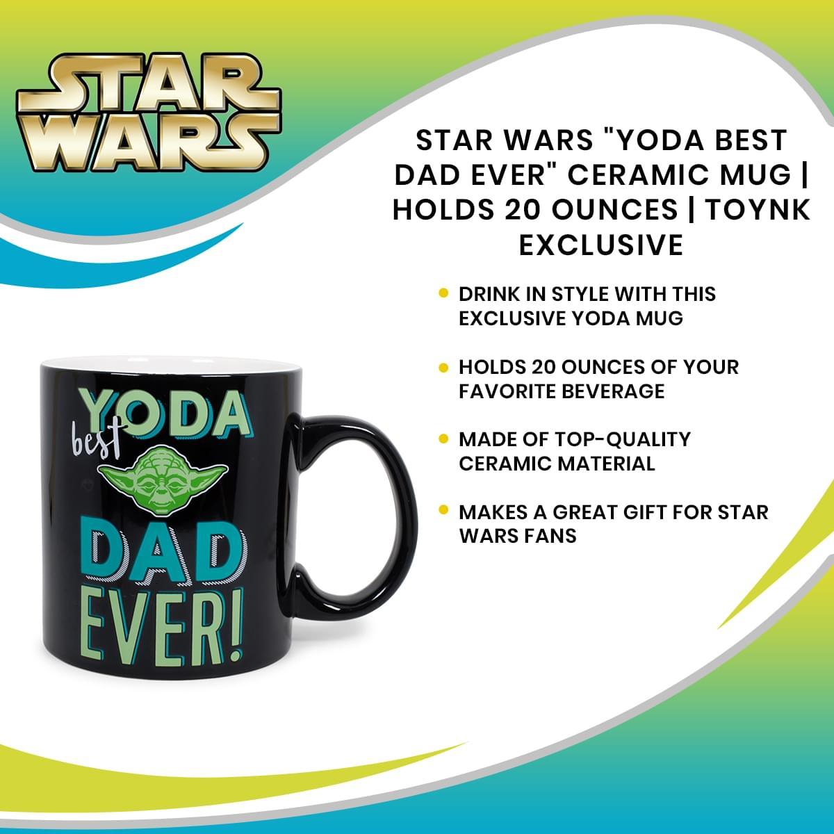 Star Wars Yoda Best Dad Ever 20 Ounce Ceramic Mug picture