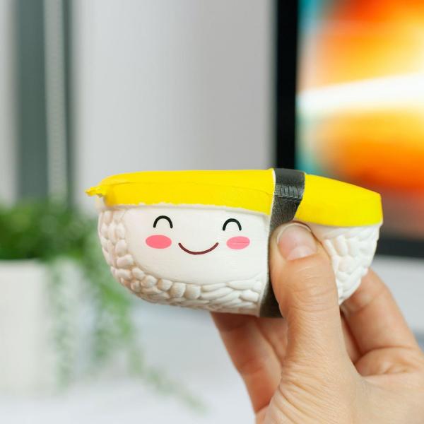 Tamago Egg Smiling Sushi Foam Squishy Toy picture
