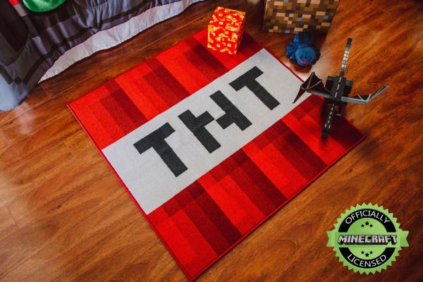 Minecraft TNT Block 39 Inch Area Rug picture