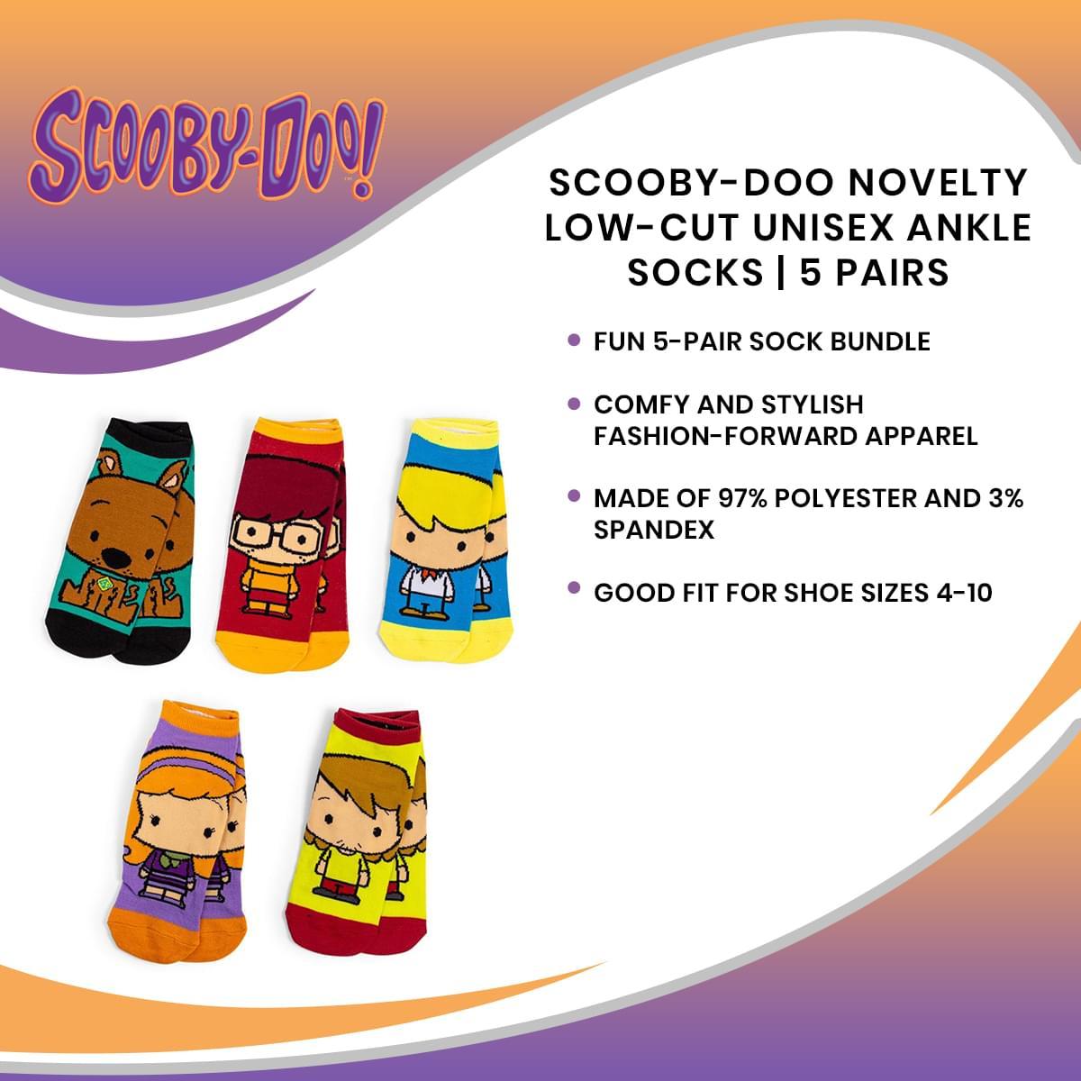 Scooby-Doo Low-Cut Unisex Ankle Socks | 5 Pairs picture