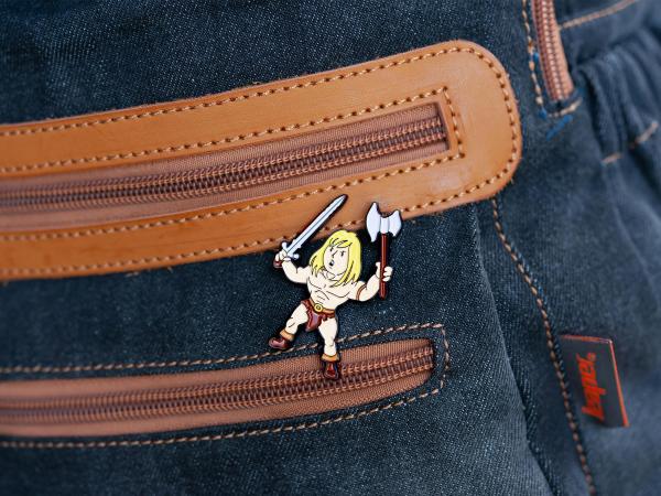 Fallout Vault Boy Barbarian Perk Exclusive Enamel Pin picture