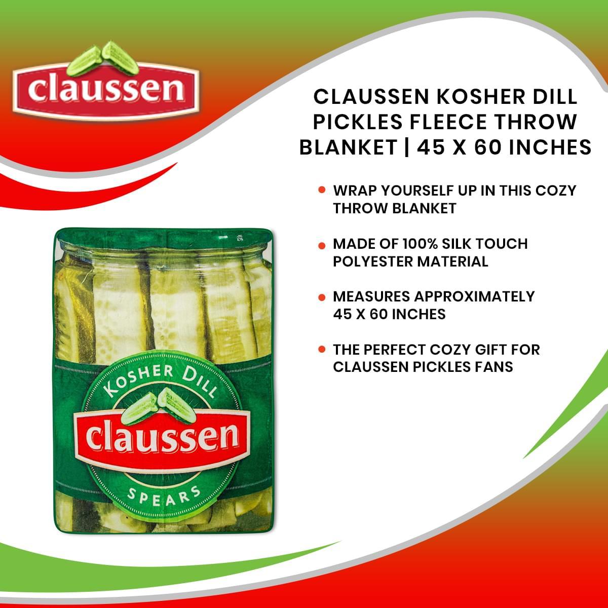 Claussen Pickles Fleece Throw Blanket picture