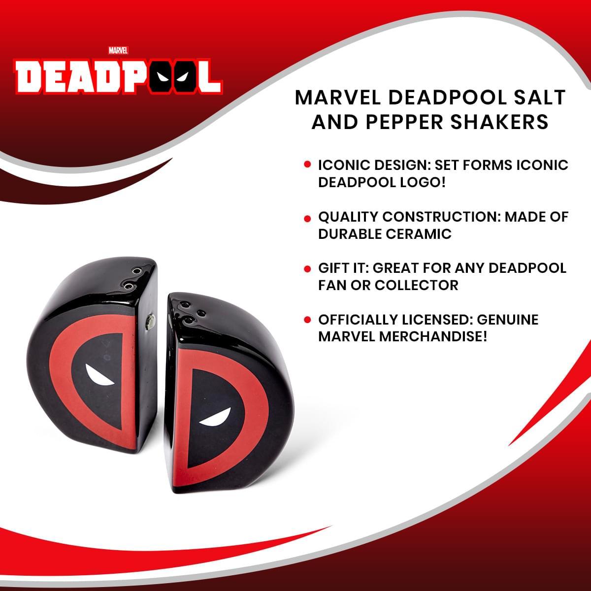 Marvel Deadpool Salt and Pepper Shakers picture