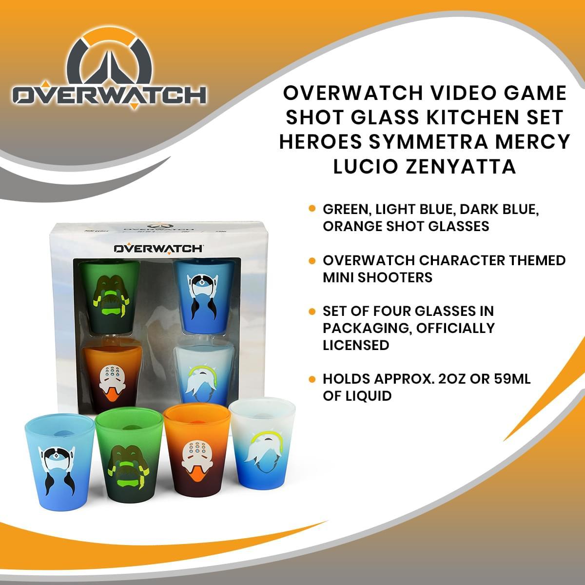 Overwatch Shot Glass 4-Pack picture