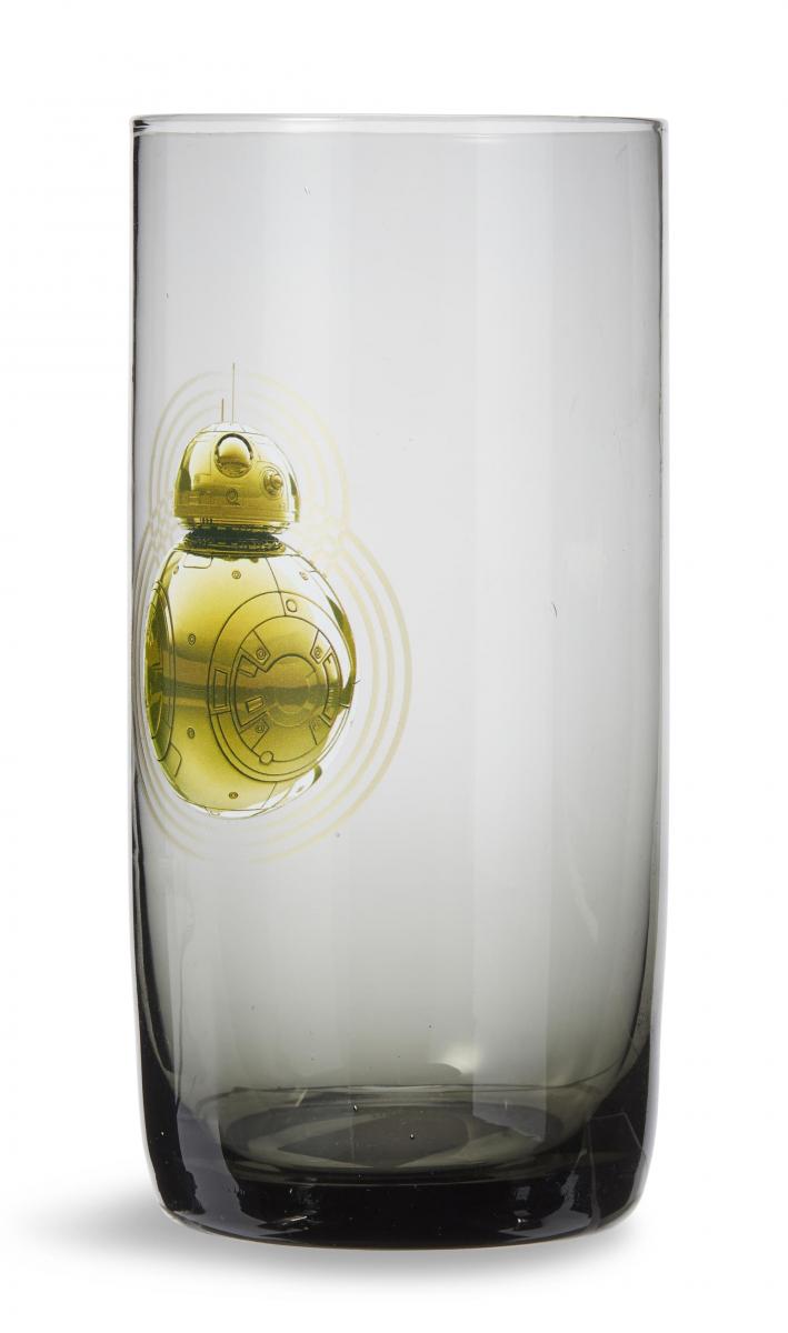 Star Wars BB-8 20oz Black Glass Tumbler picture