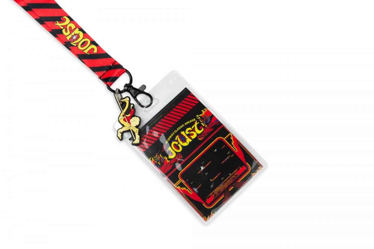 Midway Arcade Games Lanyard w/ ID Holder & Charm - Joust picture