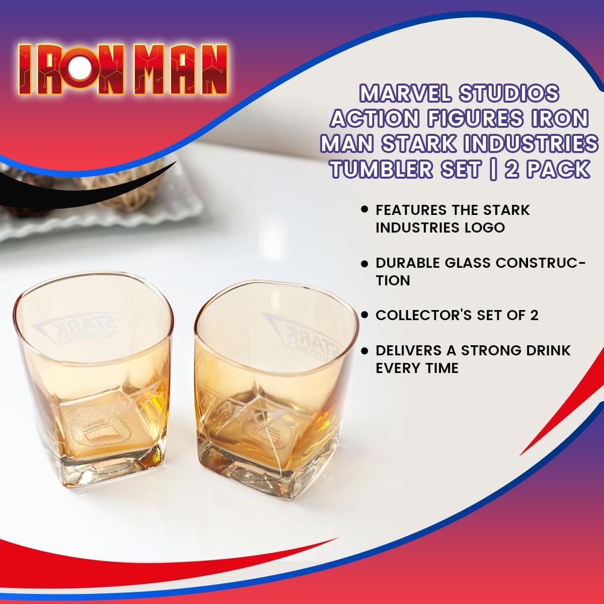 Marvel Iron Man Stark Industries Tumbler Set picture