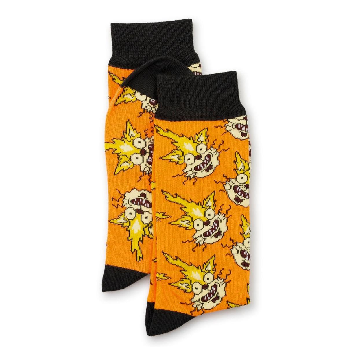 Rick and Morty OSFM Crew Socks, 1 Pair, Squanchy The Cat picture