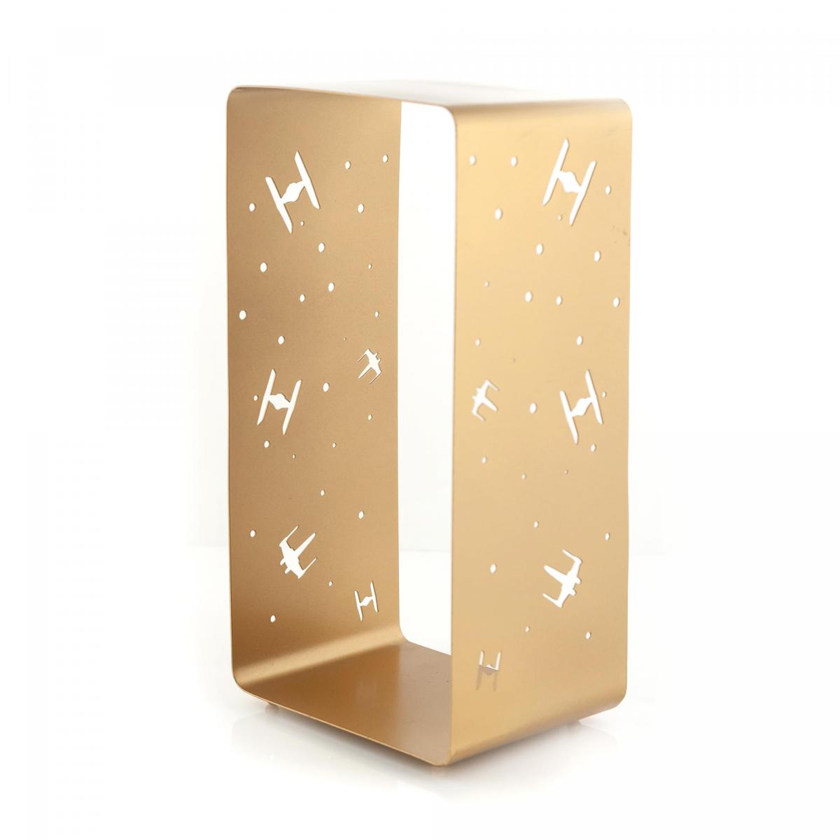 Star Wars Gold XWing/TIE FIghter 4 x 11.5 Inch Iron Lantern picture