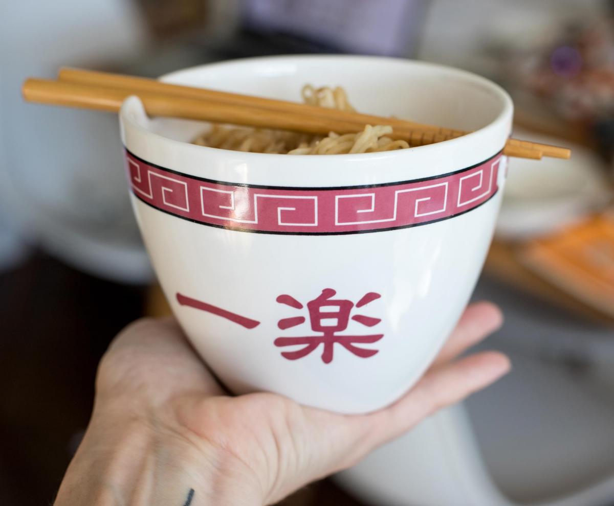 Naruto 16oz Ceramic Ramen Bowl with Chopsticks picture