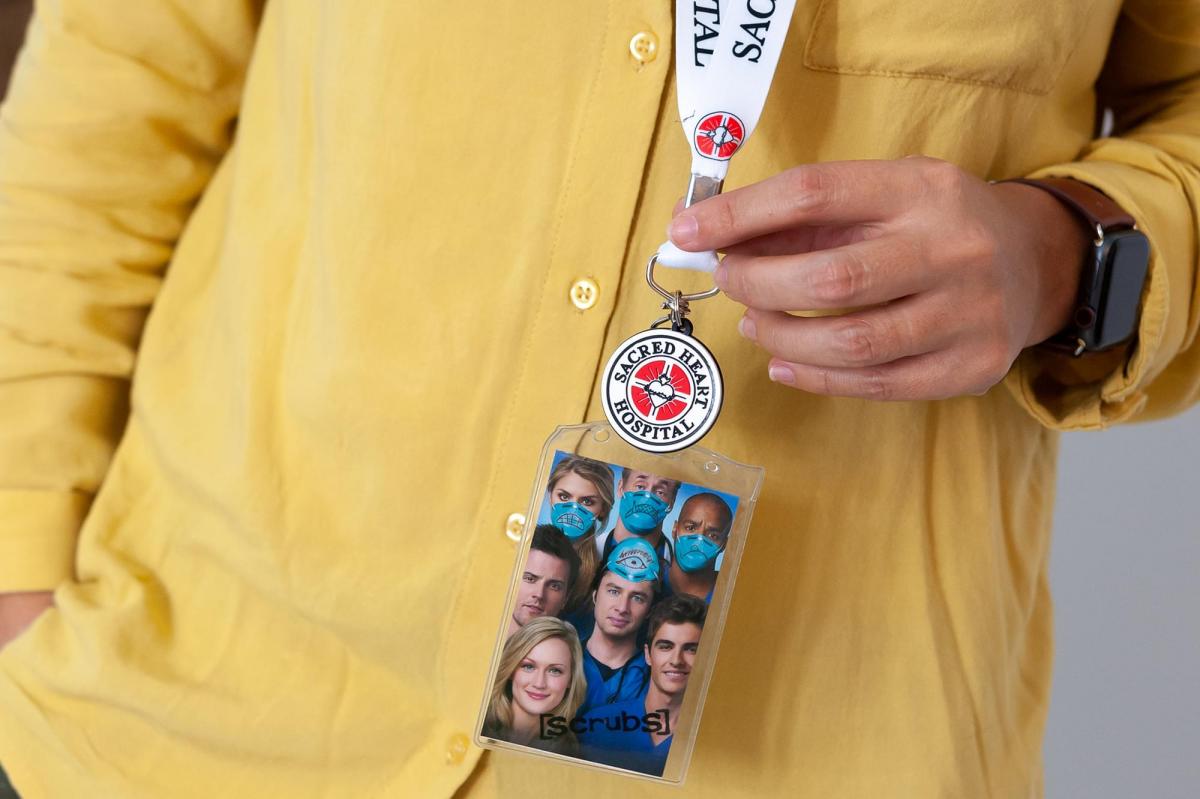 Scrubs Sacred Hearts Hospital Lanyard w/ Charm & ID Holder picture