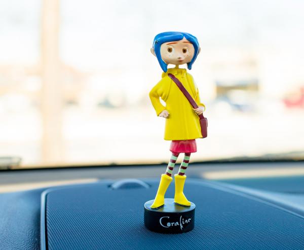 Coraline in Rain Coat 5 Inch Dashboard Dancer picture