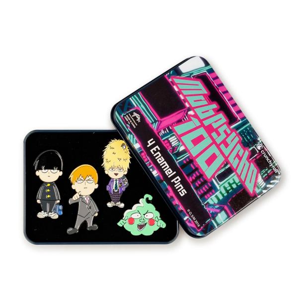 Mob Psycho 100 4-Piece Enamel Collector Pin Set picture