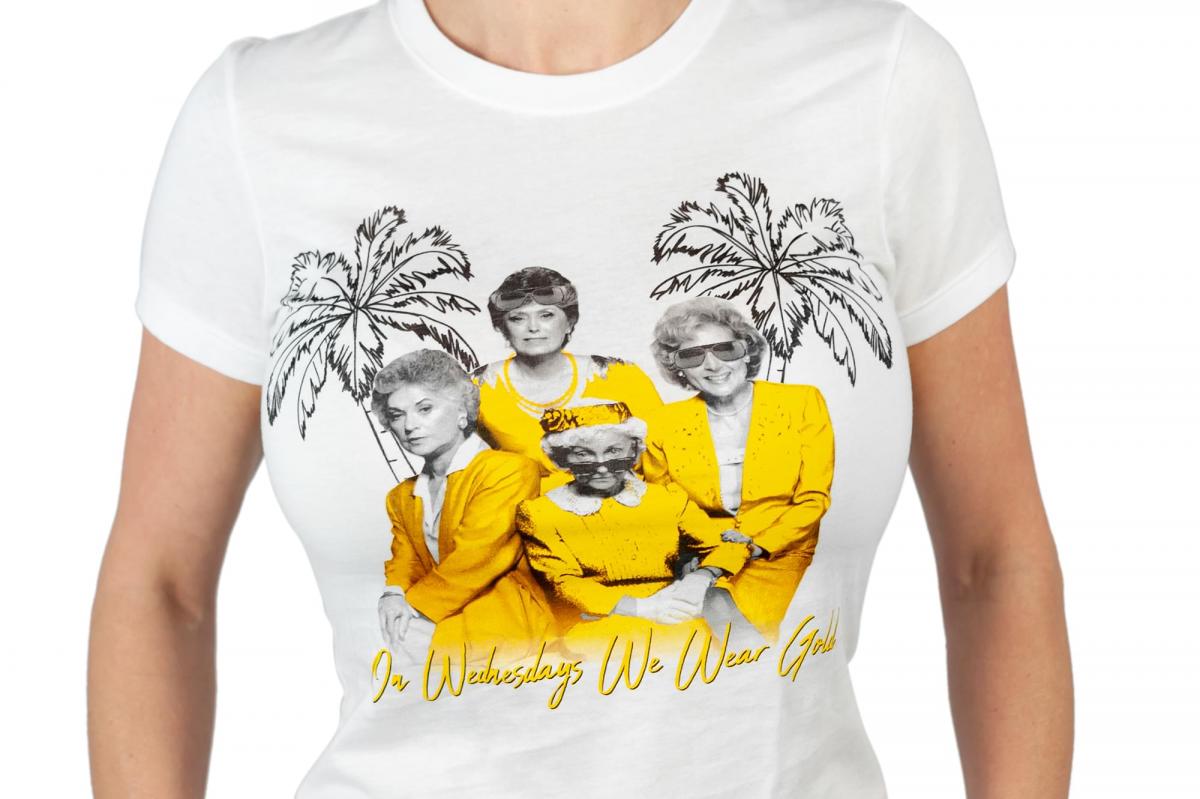 Golden Girls Gold Wednesday Womens White T-Shirt | SM picture