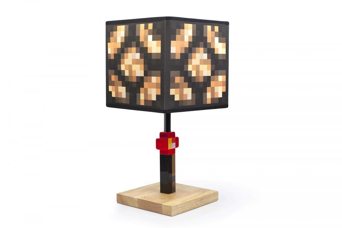 Minecraft Glowstone 14 Inch Corded Desk Lamp picture