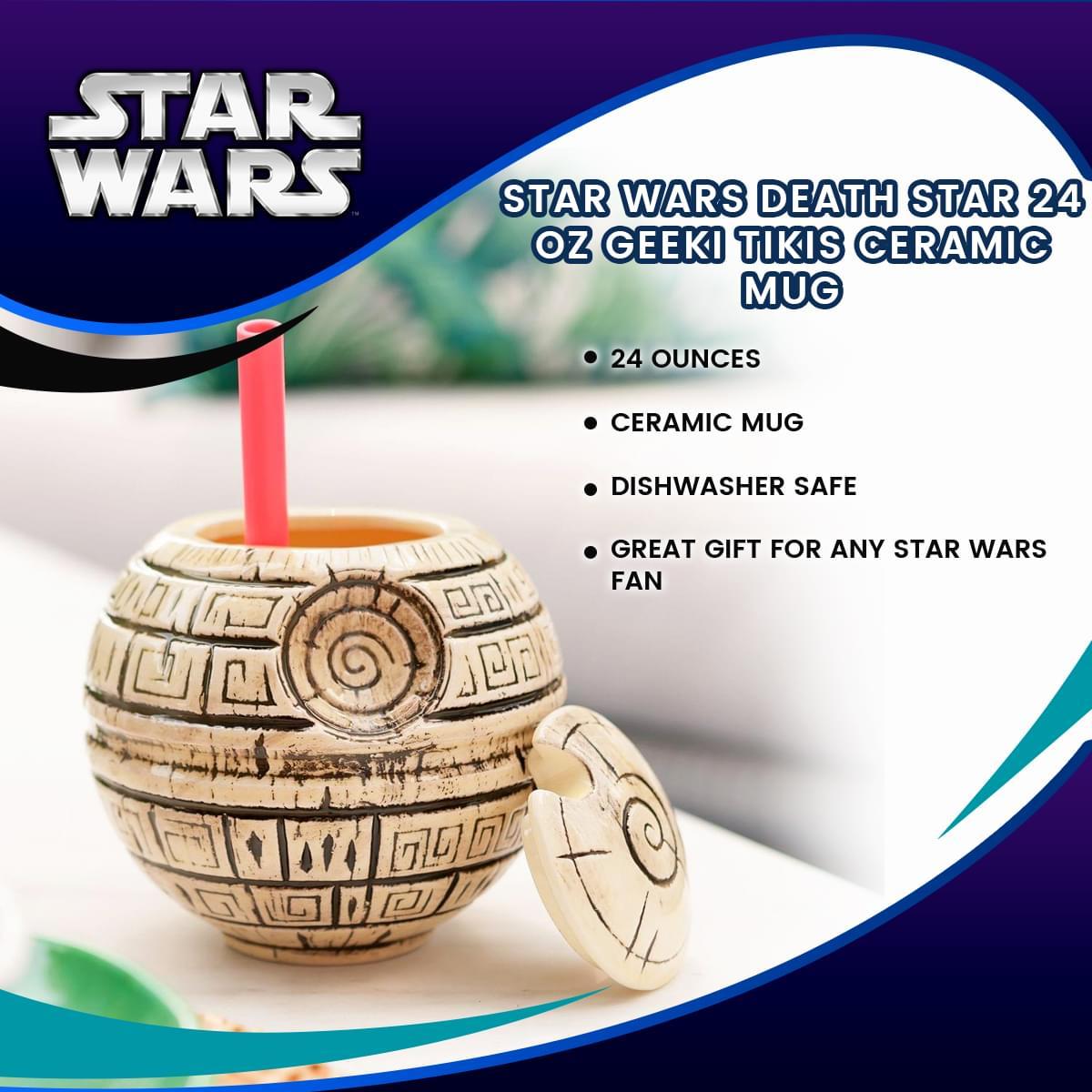 Geeki Tikis Star Wars Death Star Ceramic Mug | Holds 24 Ounces picture
