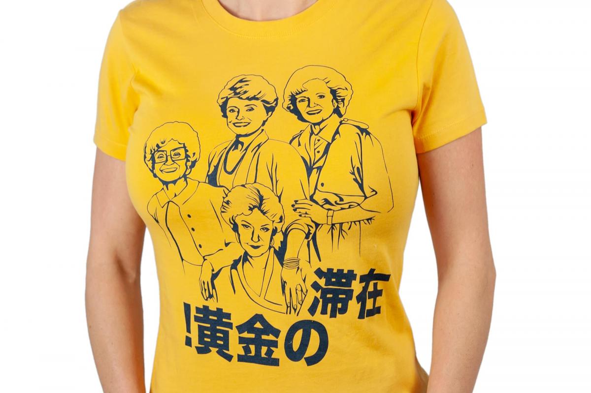 Golden Girls Stay Golden Japan Womens Mustard T-Shirt | SM picture