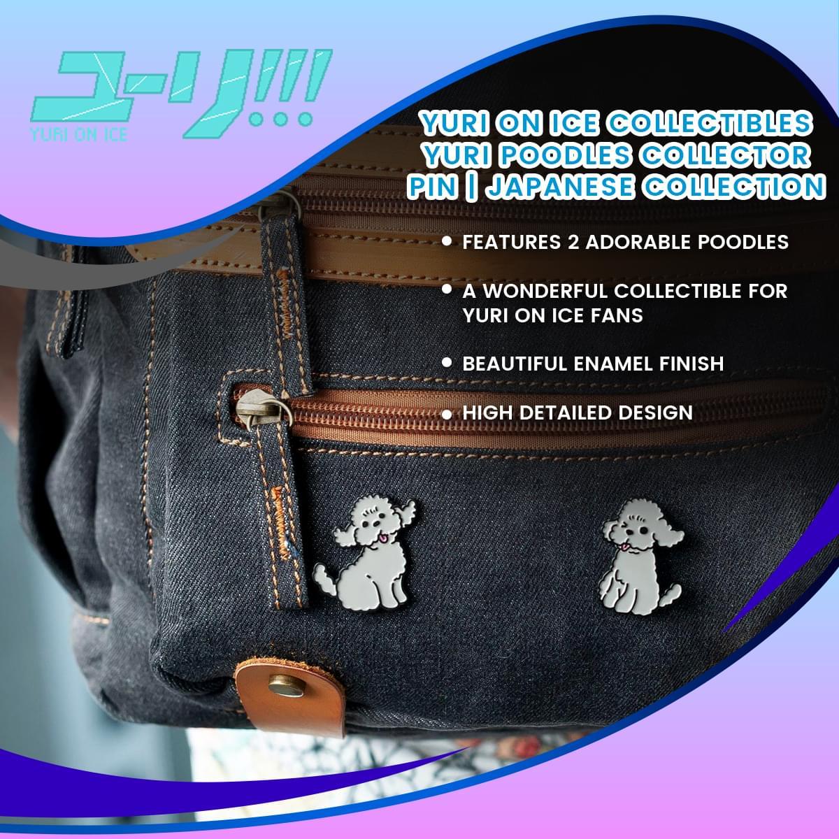 Yuri on Ice Makkachin Enamel Collector Pin Set picture
