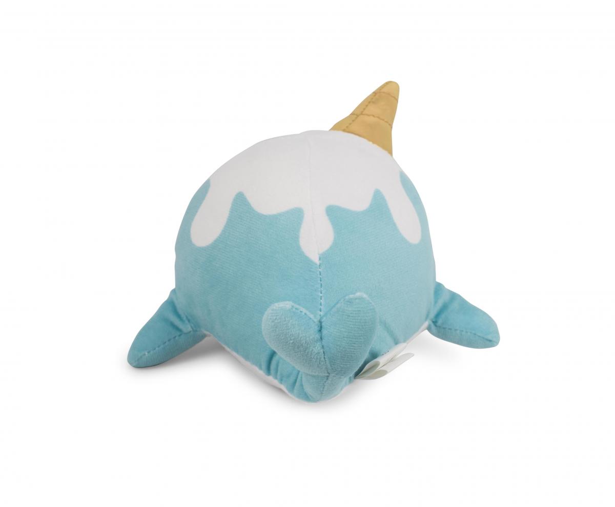 Glitter Galaxy 6" Ice Cream Cone Horn Blue Narwhal Plush picture
