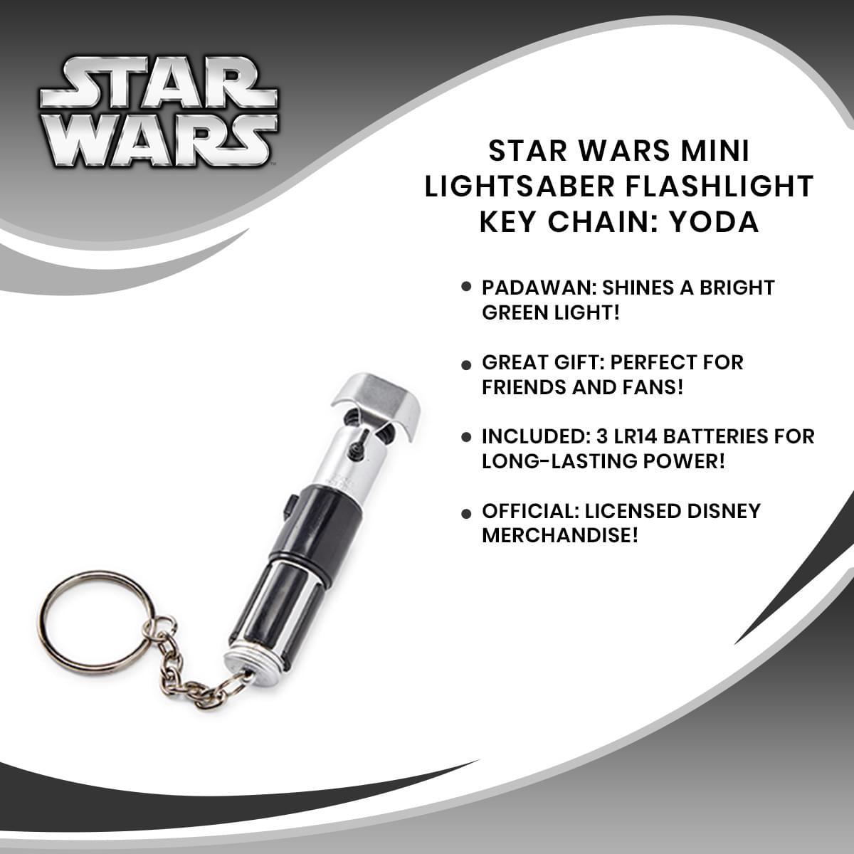 Star War Mini Lightsaber Flashlight Key Chain: Yoda picture