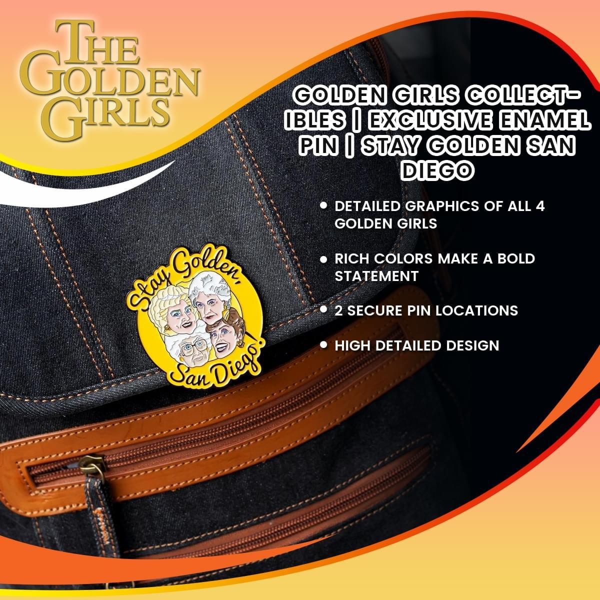 Golden Girls "Stay Golden" Enamel Pin (SDCC Exclusive) picture
