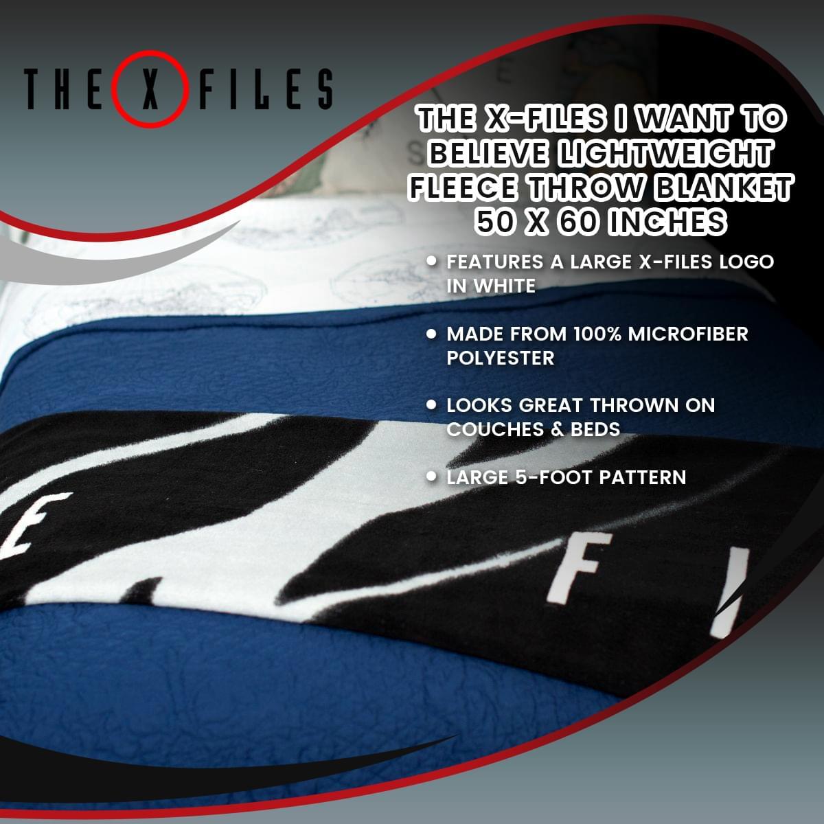 The X-Files I Want To Believe Fleece Throw Blanket picture