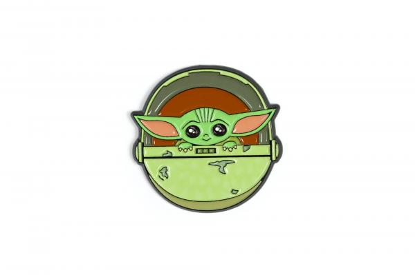 Star Wars Mandalorian Child In Carriage Exclusive Enamel Pin Planet Comicon 2020 picture