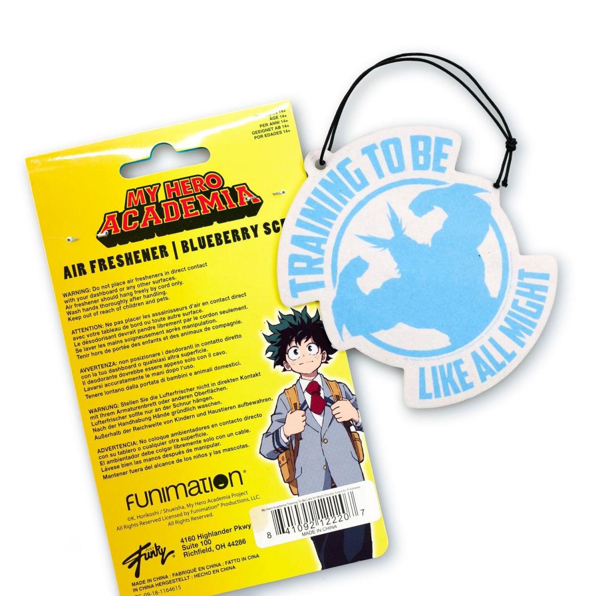My Hero Academia All Might Air Freshener - Blueberry Scented picture