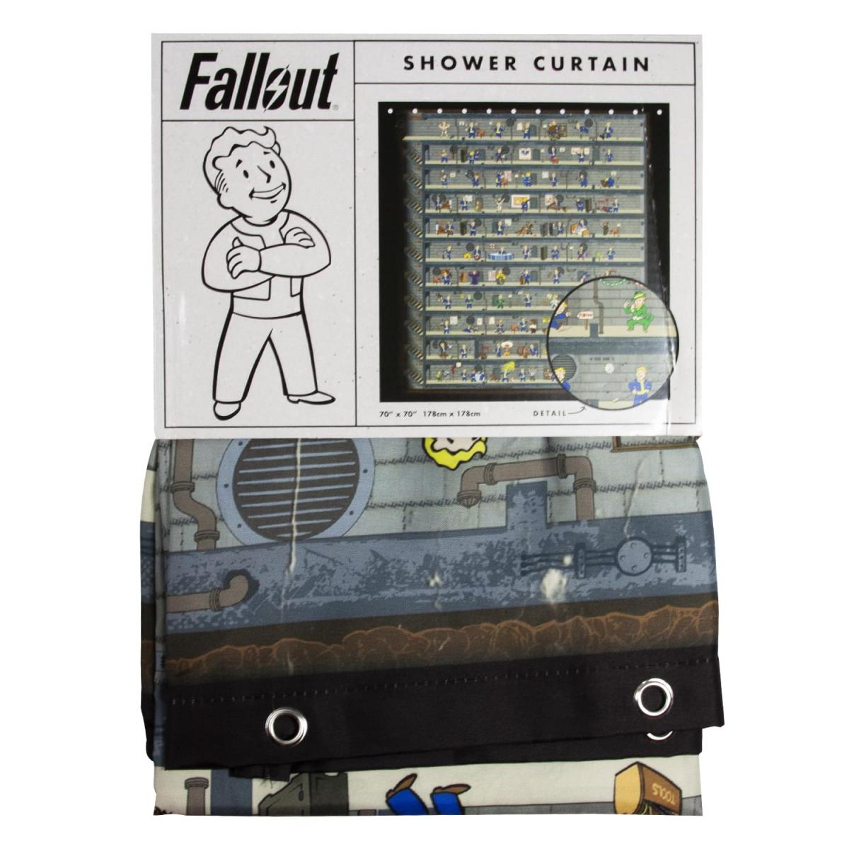 Fallout Perks Plastic Shower Curtain picture