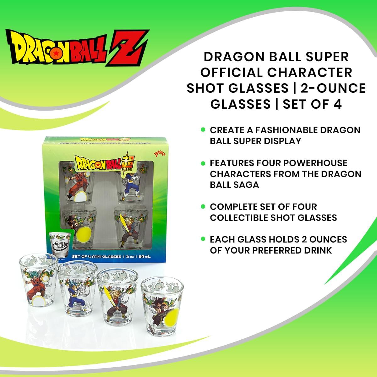Dragon Ball Super 2oz Character Shot Glasses | Set of 4 picture
