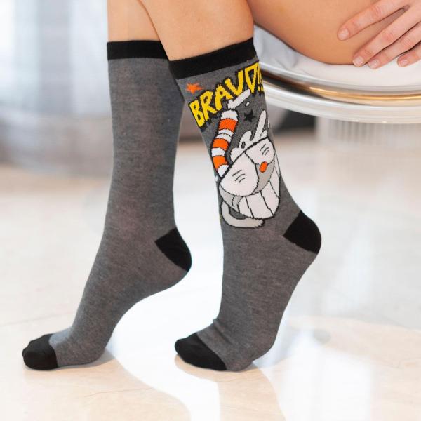 Cuphead Adult Crew Sock 2-Pack - Bravo/ Knockout picture