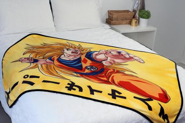 Dragon Ball Z Goku Super Saiyan 3 Fleece Throw Blanket picture