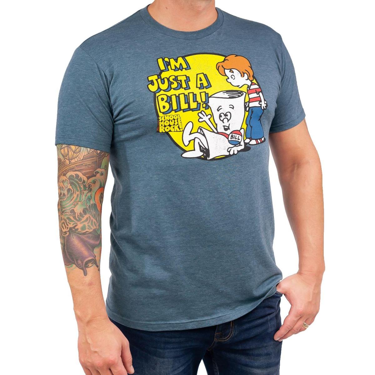 Schoolhouse Rock! "I'm Just A Bill" Men's Grey T-Shirt - LG picture