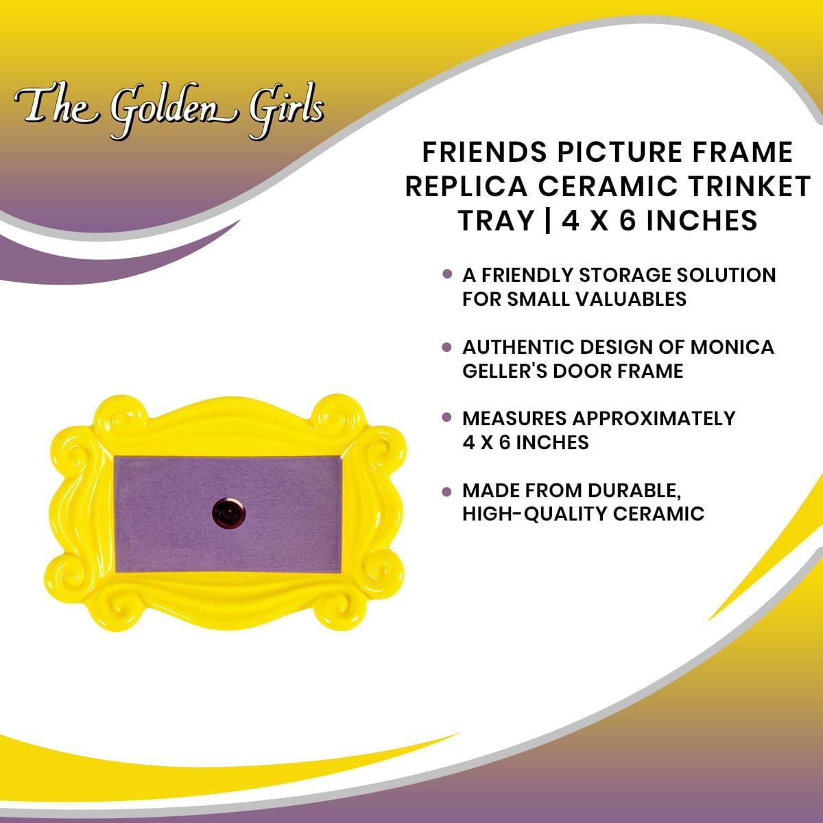 Friends Picture Frame Replica Ceramic Trinket Tray | 4 x 6 Inches picture