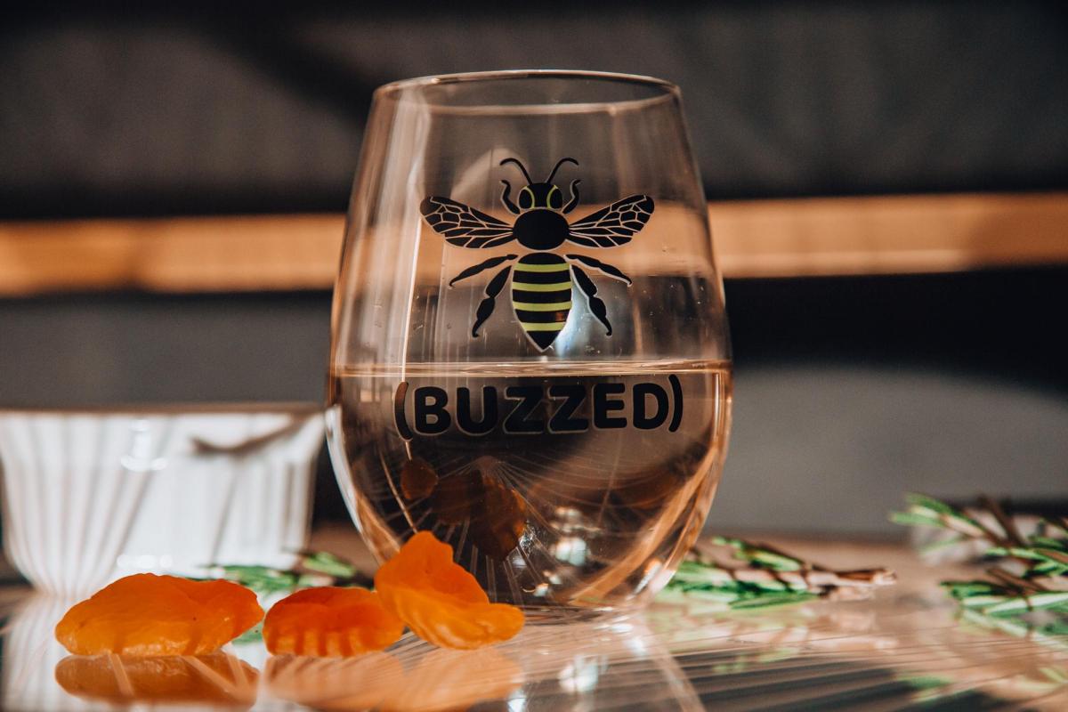 Buzzed 20 oz. Stemless Wine Glass picture