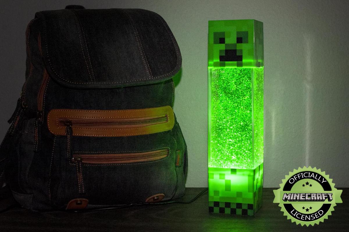 Minecraft Creeper 12 Inch LED Motion Lamp picture