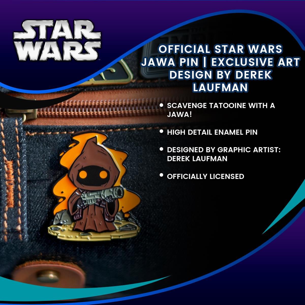 Star Wars Derek Laufman Collector Pin, Jawa picture